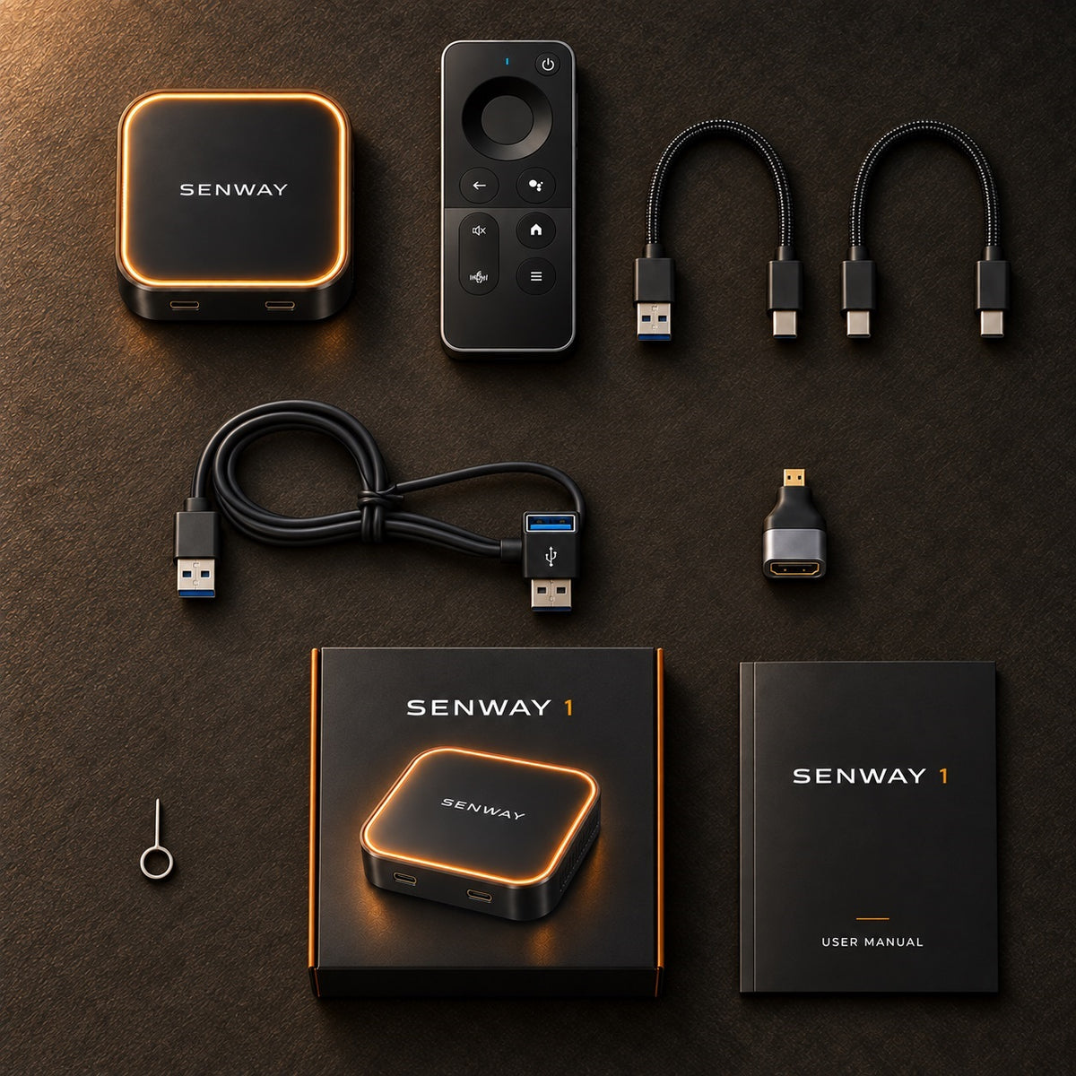 Senway 1 packaging and included accessories
