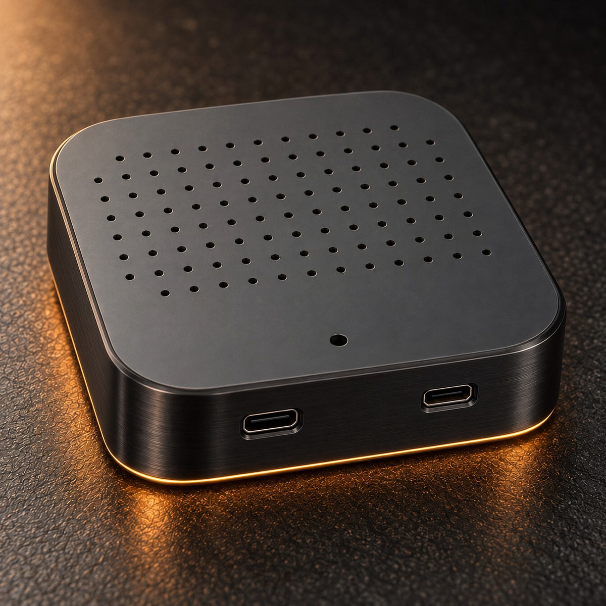Ventilation openings in the aluminum-alloy Senway 1 enclosure